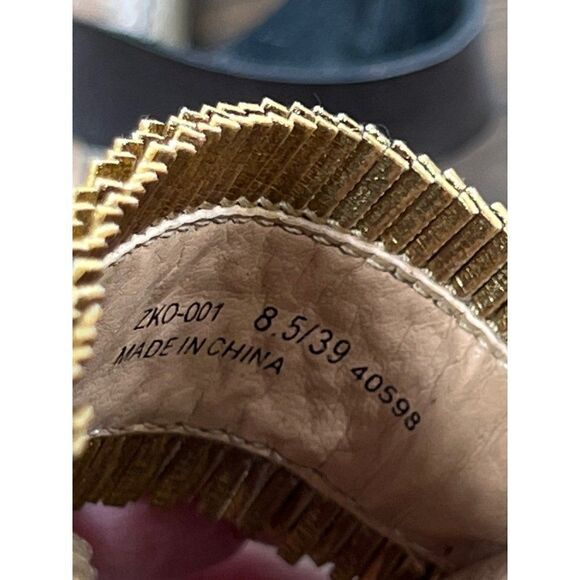 CHINESE LAUNDRY Ziba Platform Sandals Bronze Reptile Print Size 8.5 EUC - Picture 8 of 8